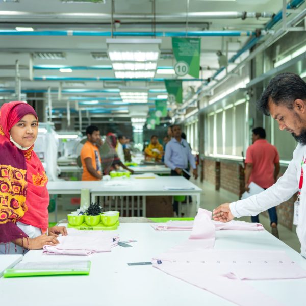 photo of workers in apparel factory