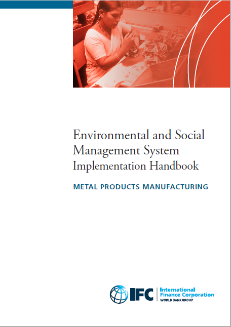 report cover esms handbook metal products manufacturing
