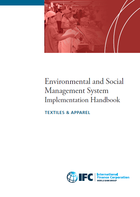Report cover ESMS handbook textiles and apparel