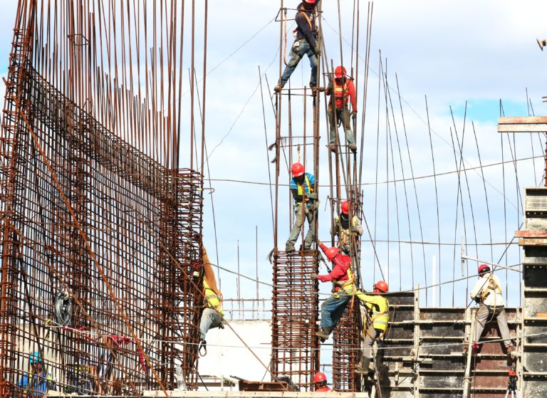 photo of workers at a construction site