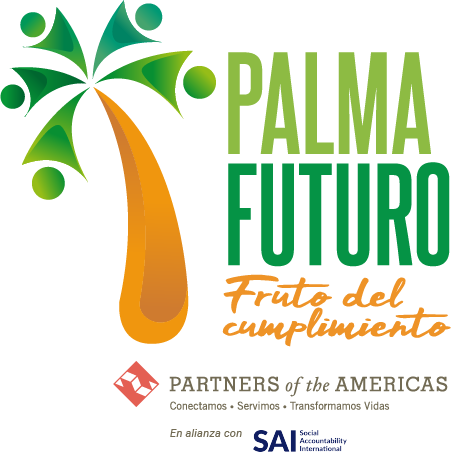 Palma Futuro logo "Fruto del Cumplimiento, Partners of the Americas en alianza con SAI"
