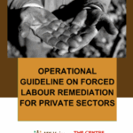 Cover of document with title and black and white image of hands