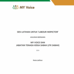 Cover of report with MY Voice logo at the top